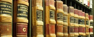 law books on shelf