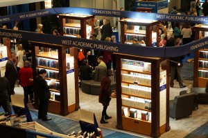 West Academic Publishing booth in the 2016 AALS Annual Meeting Exhibit Hall