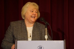 Kellye Y. Test, Dean of University of Washington School of Law, giving her inaugural address as 2016 AALS President