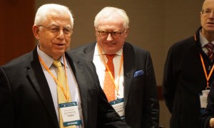 Attendees to the US and Overseas Partnerships panel standing