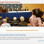 Screenshot of AALS Legal Education News page