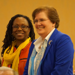 AALS Executive Committee member Camille A. Nelson with AALS President-Elect Wendy Collins Perdue at the 2017 AALS Annual Meeting