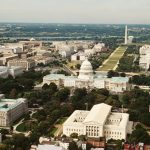 Aerial view Washington, DC