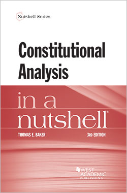 Book Cover-Constitutional Analysis in a Nutshell