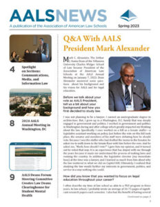 Cover of AALS News Spring 2023