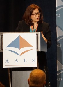 AALS Clinical Conference Planning Committee Chair Phyllis Goldfarb, The George Washington University Law School.