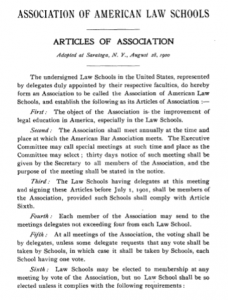 AALS Articles of Association