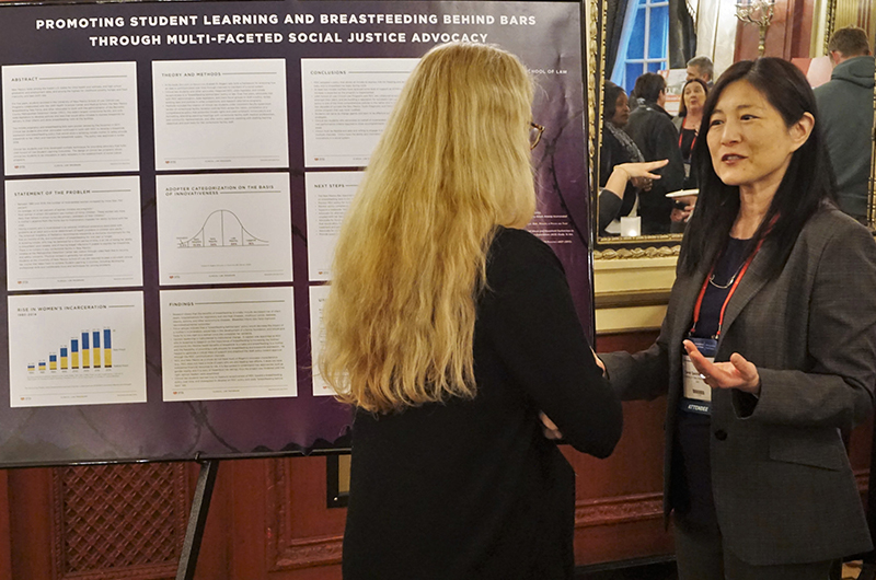 Carol Suzuki (University of New Mexico Law) discusses her poster “Promoting Student Learning and Breastfeeding Behind Bars Through Multi-Faceted Social Justice Advocacy.”