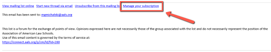 Screenshot circling 'Manage your subscription' button